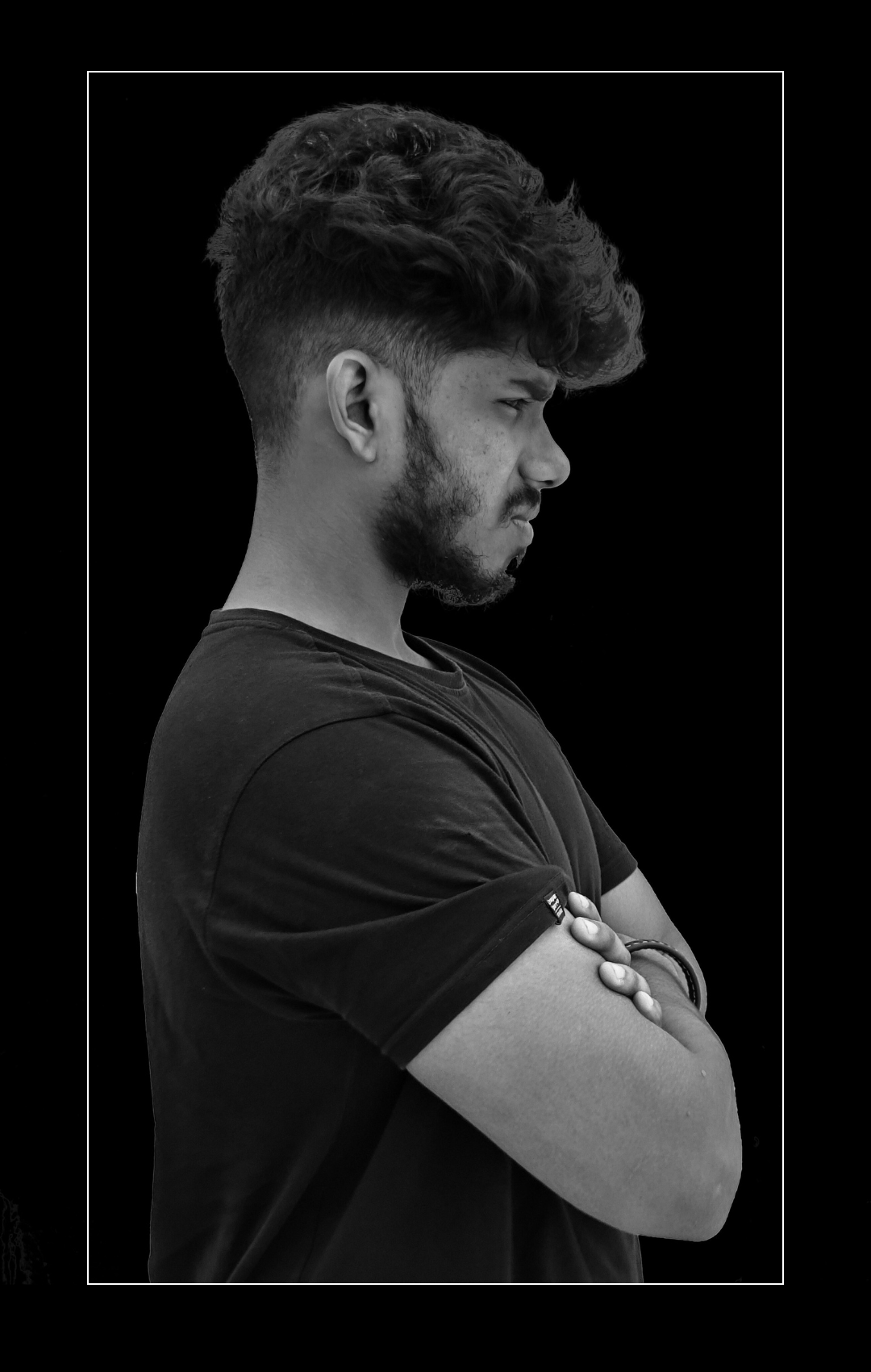WILL OVERSIZED BLACK T SHIRT